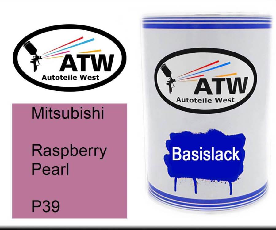 Mitsubishi, Raspberry Pearl, P39: 500ml Lackdose, von ATW Autoteile West.